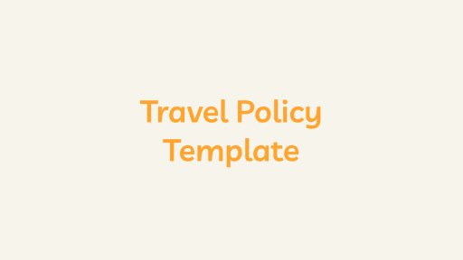 Travel Policy Template