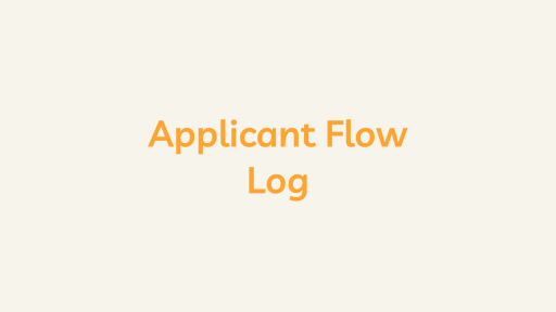 Applicant Flow Log
