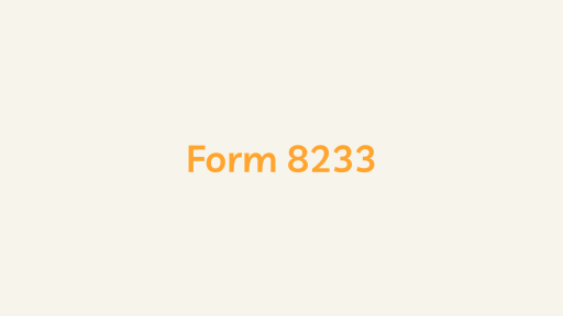 Form 8233