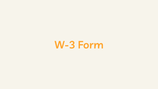 W-3 Form