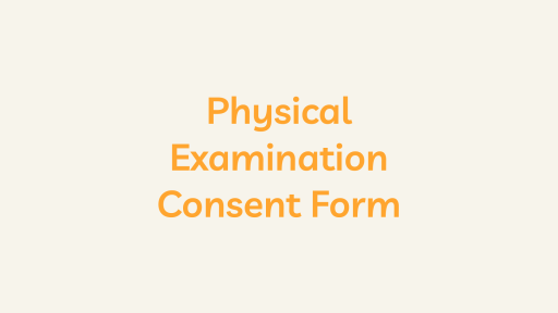 Physical Examination Consent Form Template