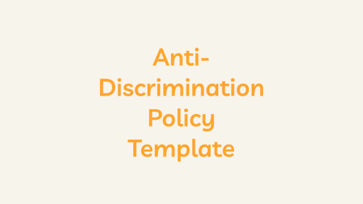 Anti-Discrimination Policy Template