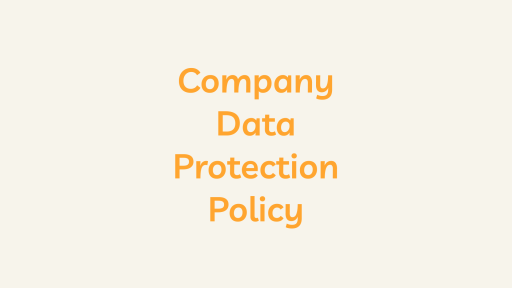 Company Data Protection Policy Template