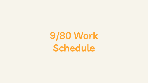 9/80 Work Schedule