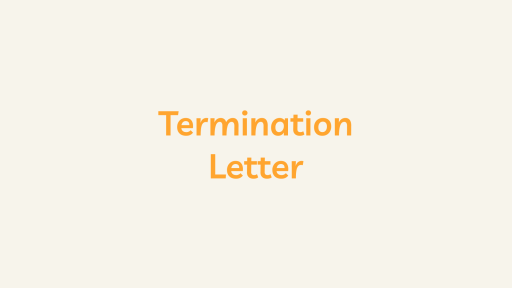 Termination letter