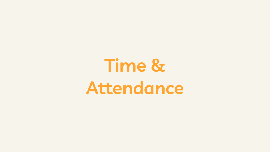 Time & Attendance