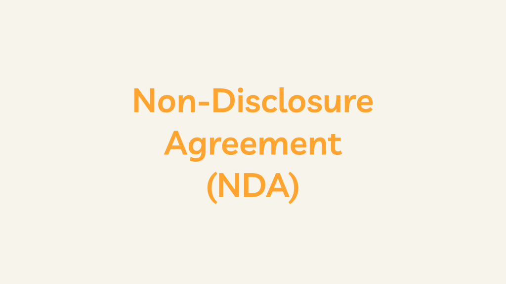 Non-Disclosure Agreement (NDA)