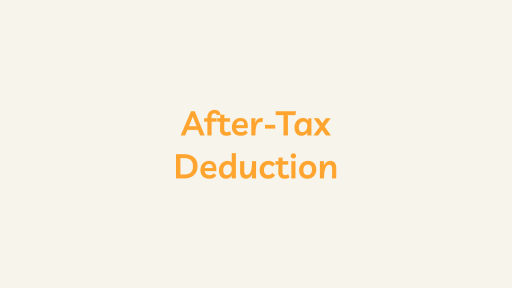 After-Tax Deduction