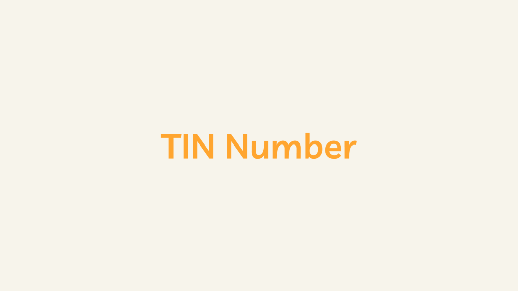 TIN Number