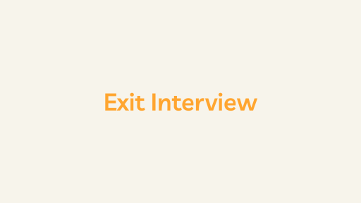 Exit Interview