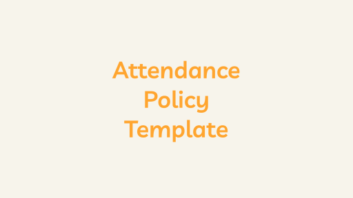 Attendance Policy Template