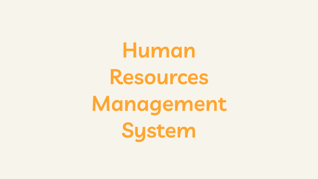 Human Resources Management System